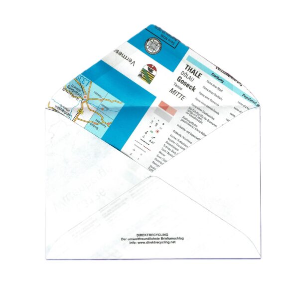 20 Recycled Map Envelopes