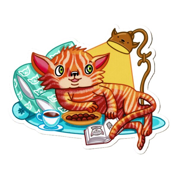 Reading Cat 1_sticker