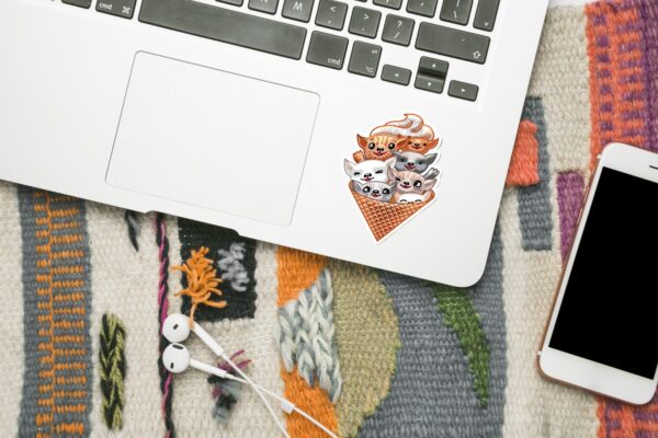 sticker ice cats