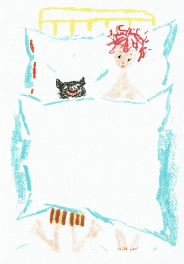 Dame im bett