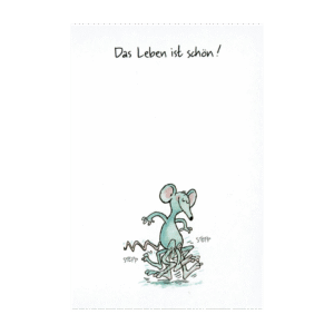 Postcard Das Leben ist schön, Sven Nordqvist