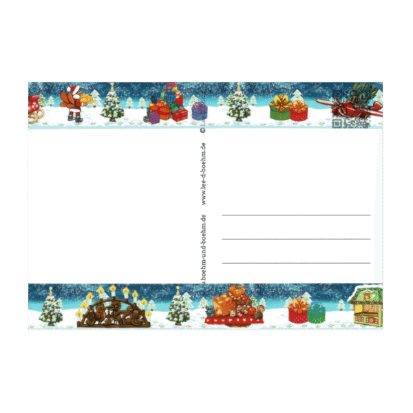 blue washi card