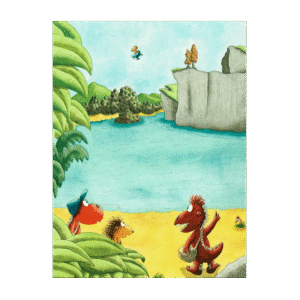 Postcard Der kleine Drache Kokosnuss by Ingo Siegner