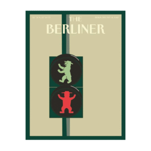 Postcard The Berliner - Ampel mit Berliner Bär by Cityproducts