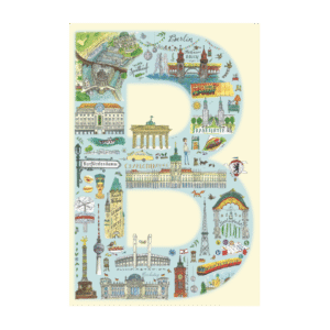 Postcard Berlin Bold B by Jiska de Waard