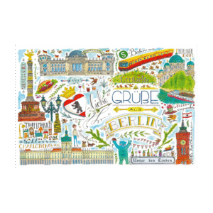 Postcard Herzliche Grüße aus Berlin by Jiska de Waard
