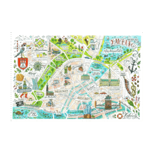 Postcard Moin aus Hamburg by Jiska de Waard