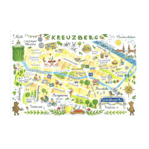 Postcard Berlin Kreuzberg by Jiska de Waard