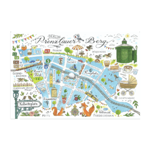 Postcard Berlin Prenzlauer Berg by Jiska de Waard