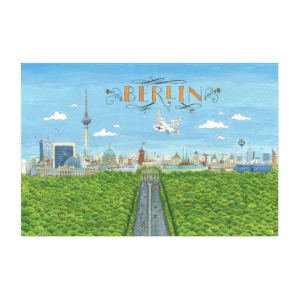 Postcard Berlin Skyline by Jiska de Waard