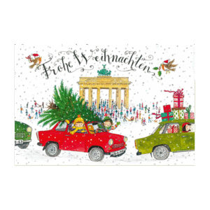 Postcard Berlin Frohe Weihnachten by Jiska de Waard