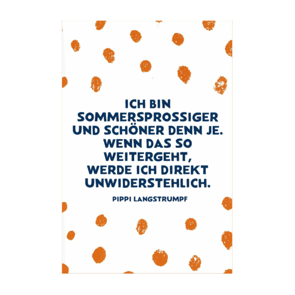Postcard Pippi Langstrumpf, Ingrid Vang Nyman