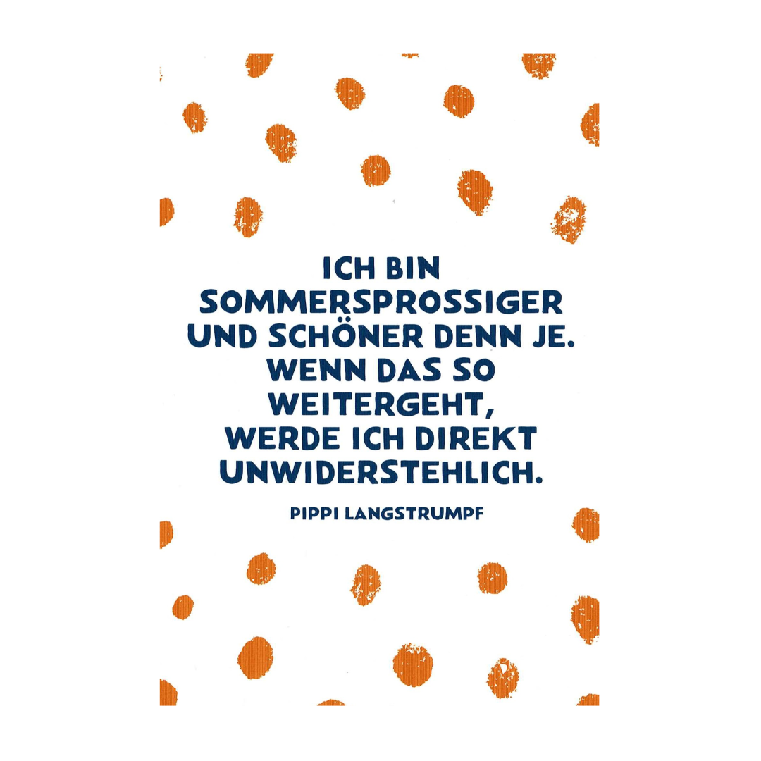 Postcard Pippi Langstrumpf, Ingrid Vang Nyman