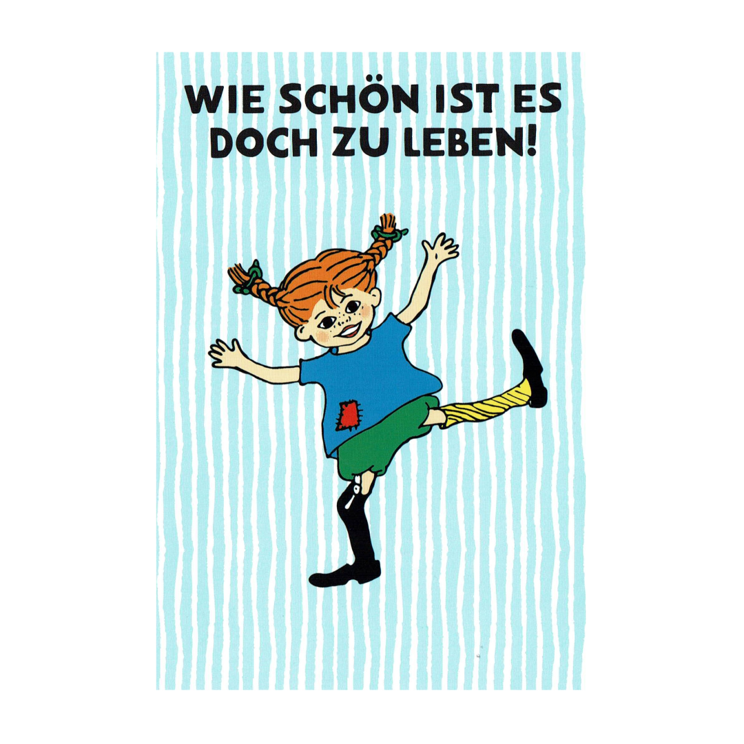 Postcard Pippi Langstrumpf, Ingrid Vang Nyman