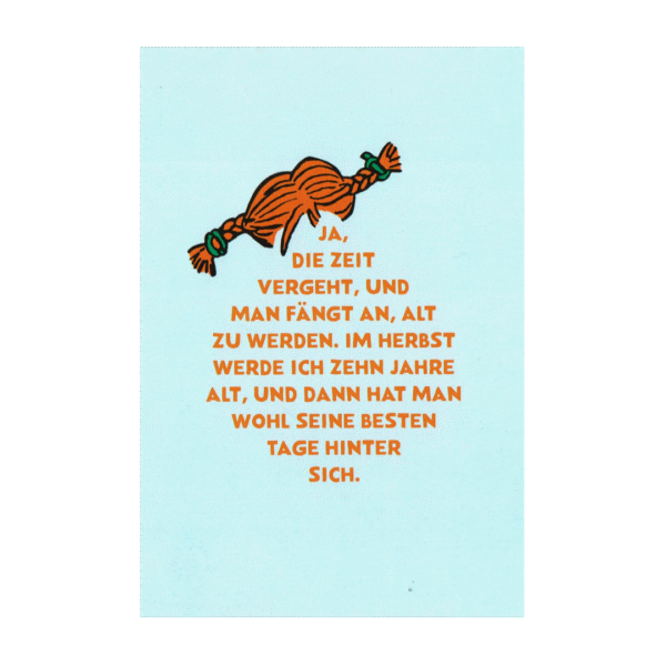 Postcard Pippi Langstrumpf, Ingrid Vang Nyman