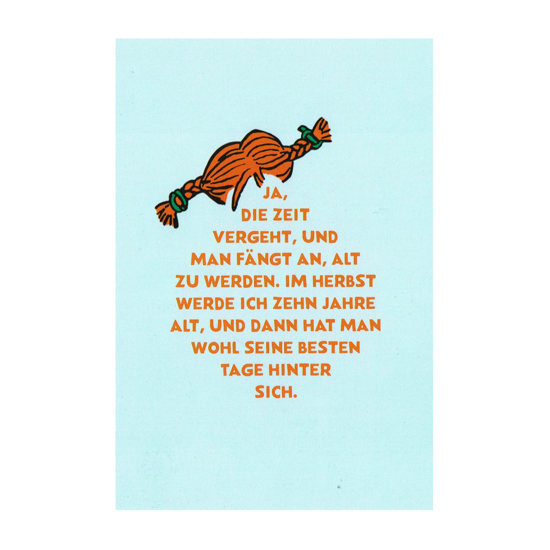 Postcard Pippi Langstrumpf, Ingrid Vang Nyman
