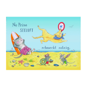 Postcard Ne Prise Seeluft by Jiska de Waard