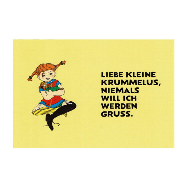 Postcard Pippi Langstrumpf, Ingrid Vang Nyman