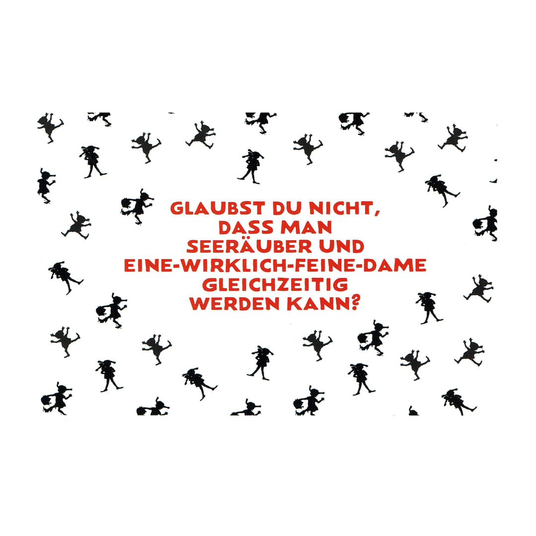 Postcard Pippi Langstrumpf, Ingrid Vang Nyman