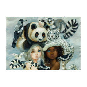 Postcard Artemis and Athena by Camilla d'Errico