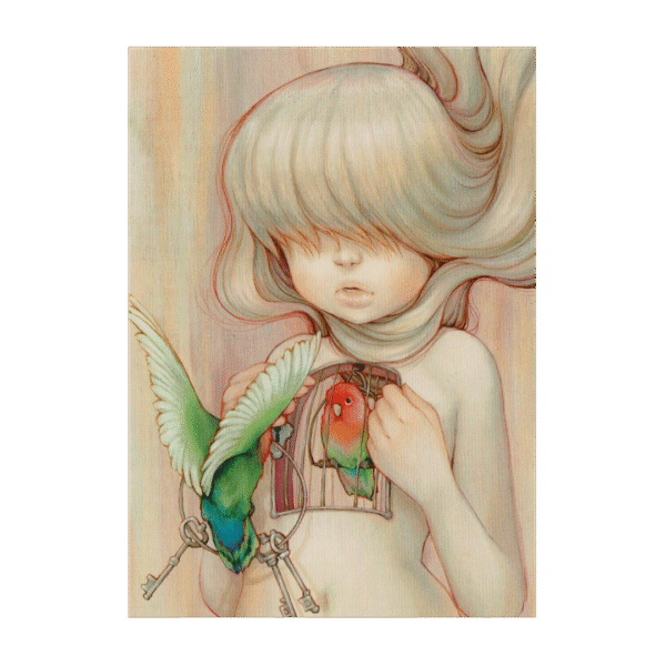 Postcard Caged by Camilla d'Errico