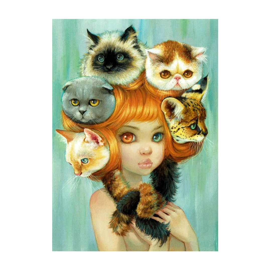 Postcard Catitude by Camilla d'Errico