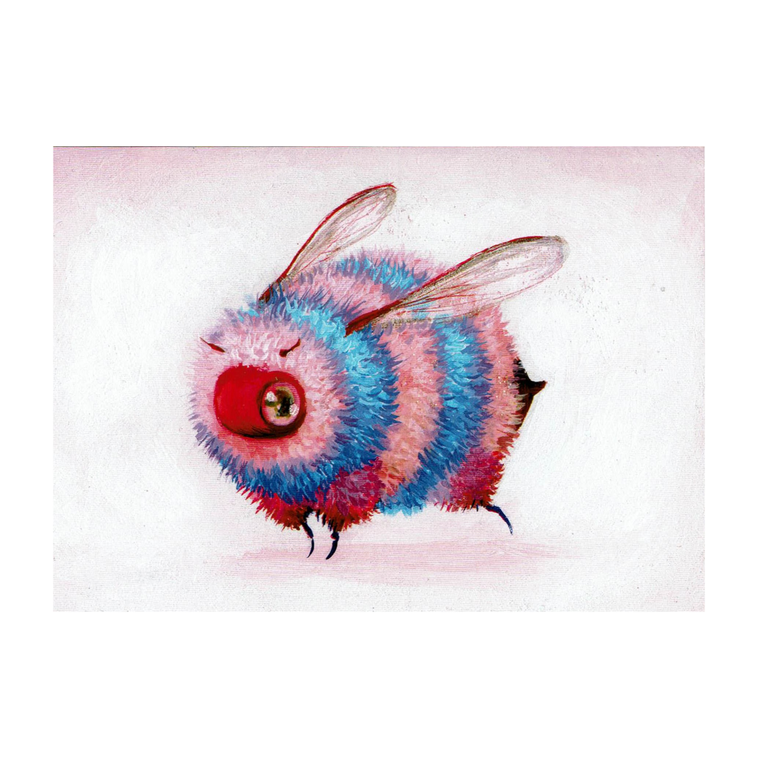 Postcard Cotton Candy Kid by Camilla d'Errico