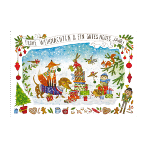 Postcard Gutes Neues Jahr by Jiska de Waard