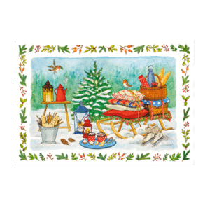 Postcard Frohe Weihnachtsfeier by Jiska de Waard