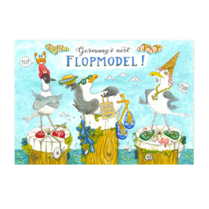Postcard Germany Next Flopmodel by Jiska de Waard