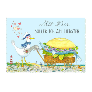 Postcard Mit Dir Boller Ich by Jiska de Waard