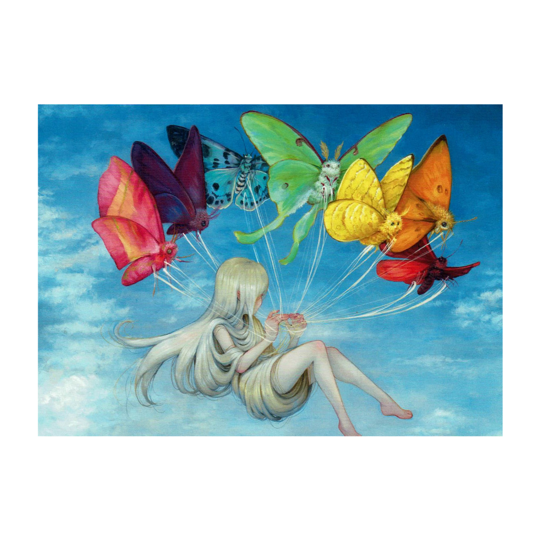 Postcard My Lepidoptera Parade by Camilla d'Errico