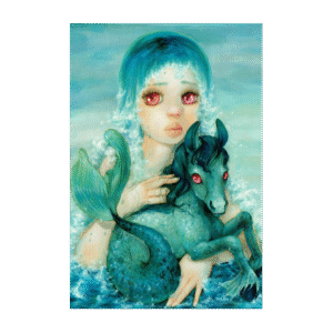 Postcard My Little Maneater by Camilla d'Errico