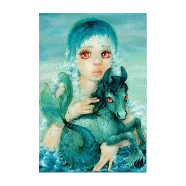 Postcard My Little Maneater by Camilla d'Errico