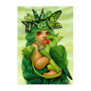 Postcard Nurturing Touch by Camilla d'Errico