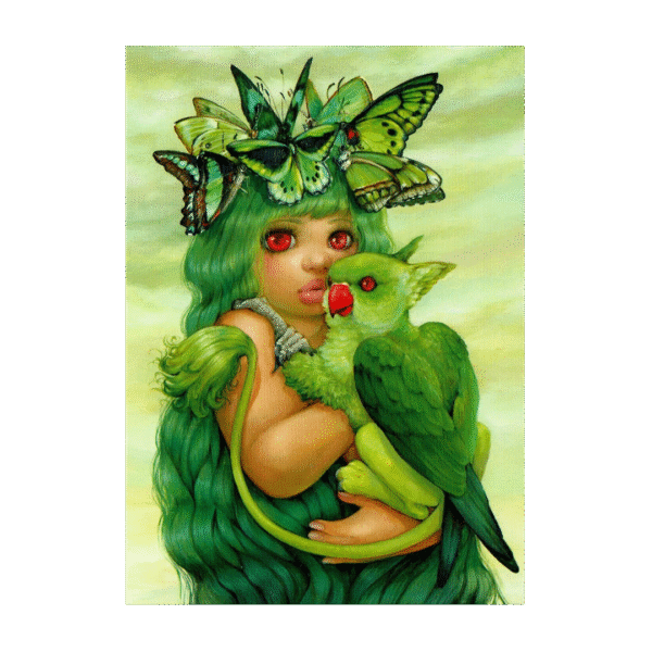 Postcard Nurturing Touch by Camilla d'Errico