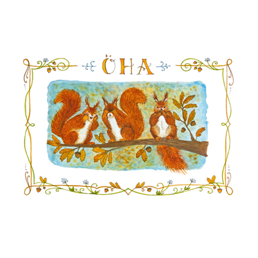 Postcard Öha by Jiska de Waard