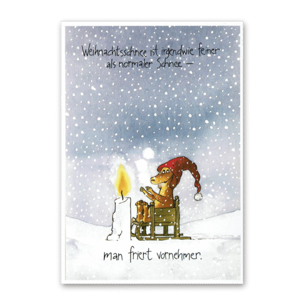 Postcard Weihnachtsschnee, Sven Nordqvist