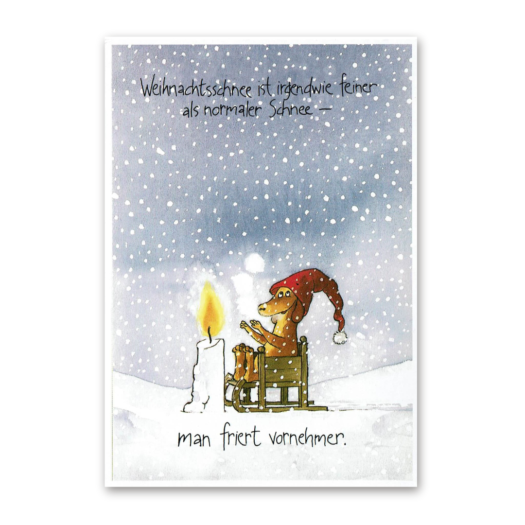Postcard Weihnachtsschnee, Sven Nordqvist