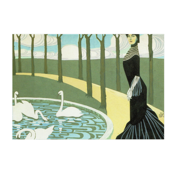 Postcard Leda