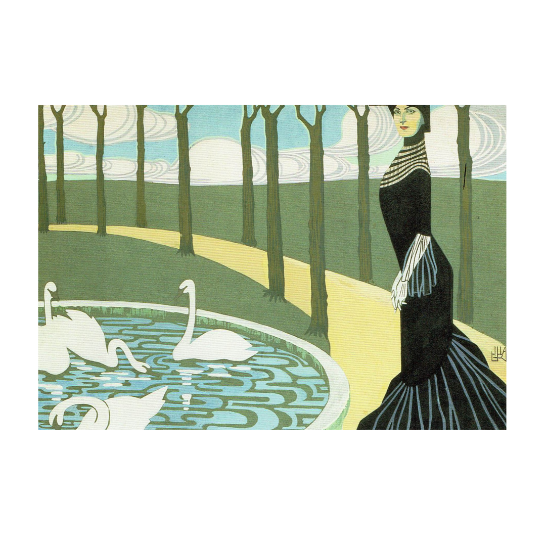 Postcard Leda