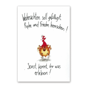 Postcard Ruhe und Frieden, Sven Nordqvist