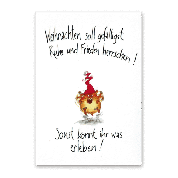 Postcard Ruhe und Frieden, Sven Nordqvist