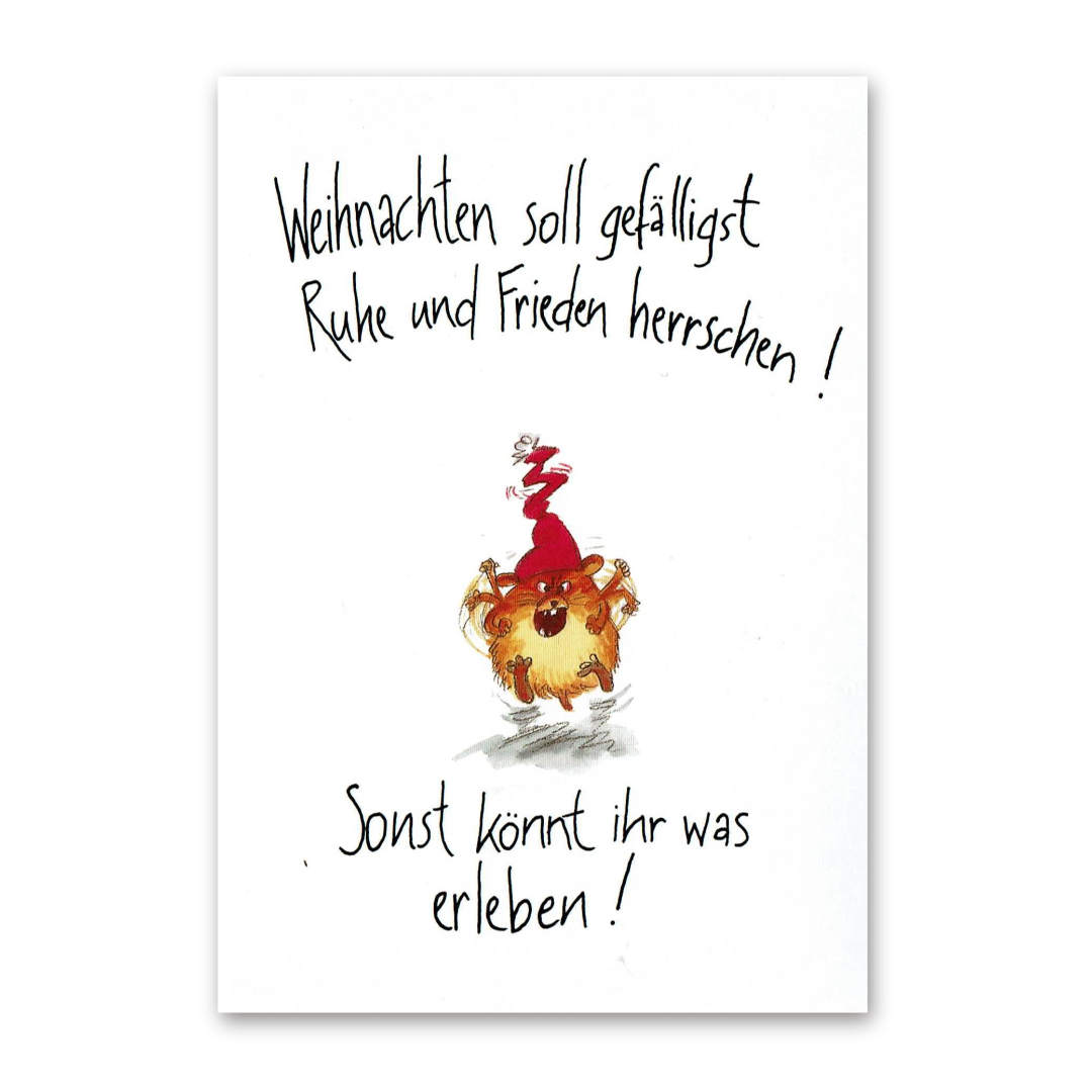 Postcard Ruhe und Frieden, Sven Nordqvist