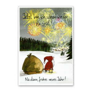 Postcard Wieder zu spät, Sven Nordqvist