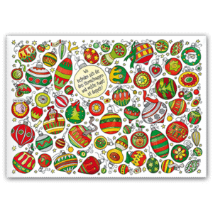 Postcard Wo befinden sich die drei Sternschnuppen und welche Kugel ist doppelt, Charis Bartsch