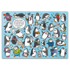 Postcard Welcher Pinguin geht schwimmen, Charis Bartsch
