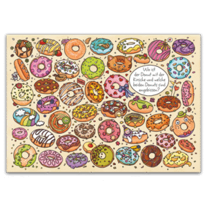 Postcard Wo ist der Donut mit der Kirsche, Charis Bartsch