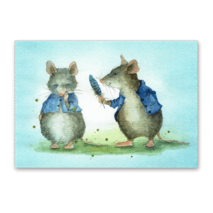 Postcard Mäusepost, Daniela Drescher