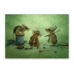 Postcard Mäusepost, Daniela Drescher